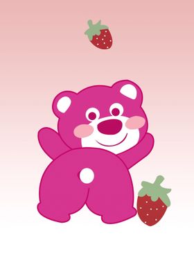 bear pink cute animal