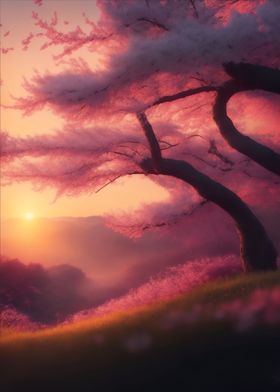 Sakura sunset