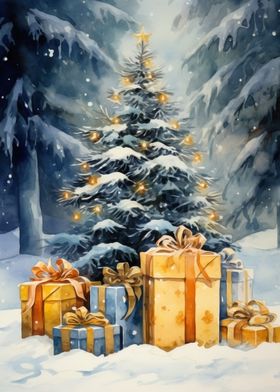 christmas gifts under tree