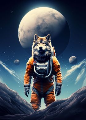 Wolf Astronaut