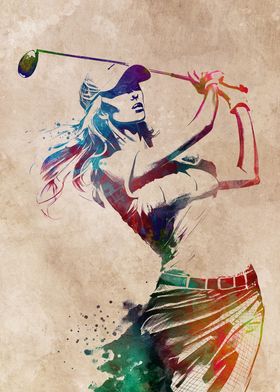 Golf sport art
