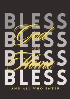 Blessed Home Quote Art