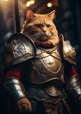 Orange Tabby Cat Warrior