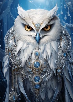 Blue Icy King of Owl