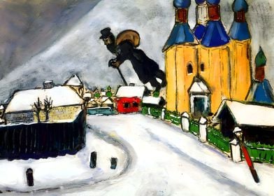 Marc Chagall Over Vitebsk