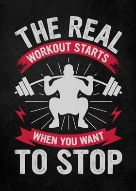 Gym Motivation Quote Art