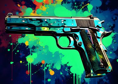 Colt 1911 Abstract Deco