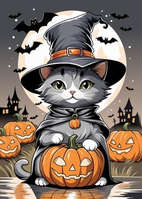 Cute Halloween Cat