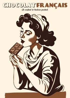 French Chocolate Poster