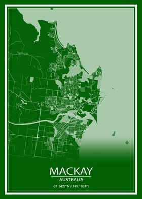 Mackay AUS Green City Map