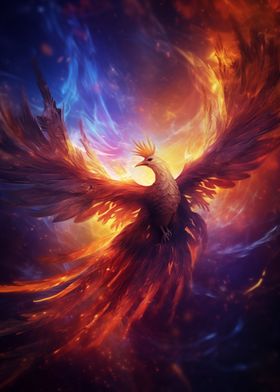 Fantasy Phoenix Bird Fire