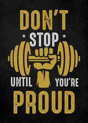 Gym Motivation Quote Art