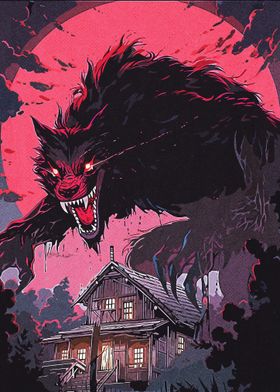 Horror Giant Wolf