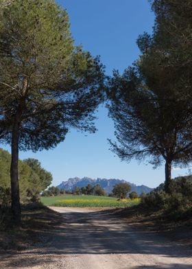 A road towards Montserrat