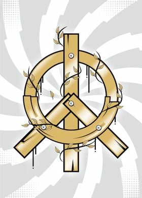 PEACE SYMBOL VINTAGE 