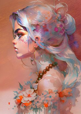 Painted Fae in Profile