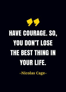 Nicolas Cage quote