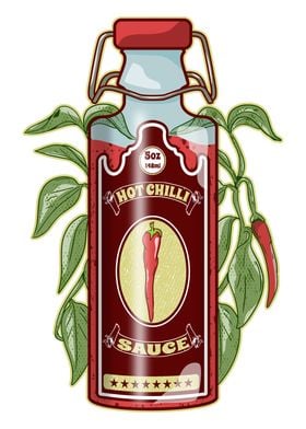 Chili sauce bottle