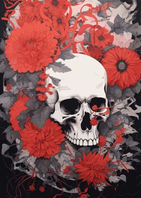 Death Japanese Painting