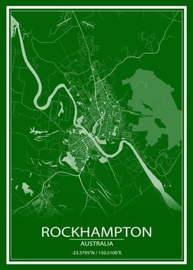 Rockhampton Green City Map