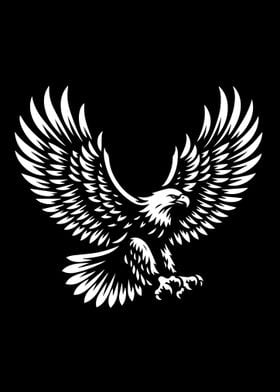 Eagle Stencil Design