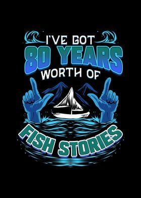 80th Birthday Fisherman
