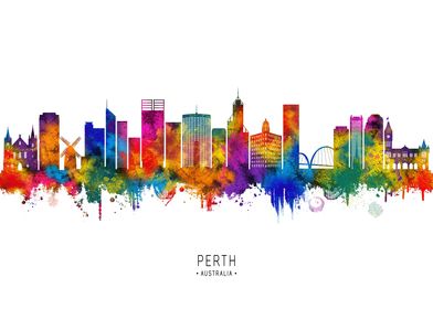 Perth Australia Skyline