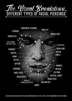 Face Piercing Chart