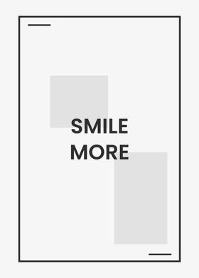 Smile More Simple Poster