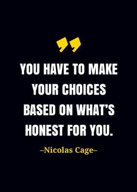 Nicolas Cage quote