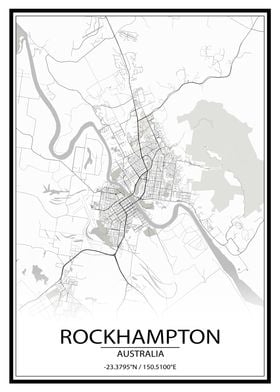 Rockhampton White City Map