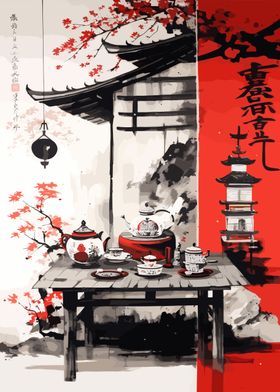 Peaceful Japanese Painting