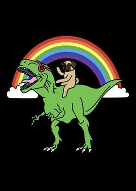 Pug T Rex Dinosaur