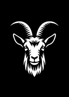 Goat Stencil Design