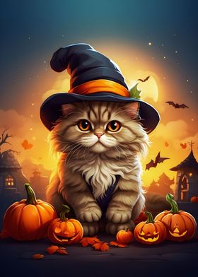 Cute Kitten Halloween