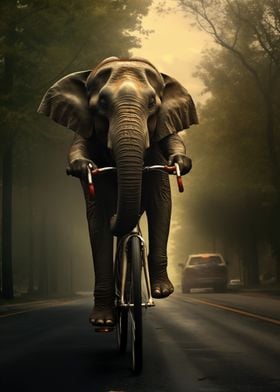 Surreal Bicycle Elephant