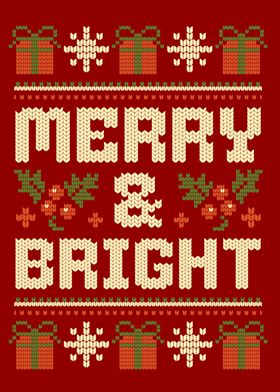 MERRY BRIGHT KNIT RED