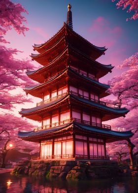 Japanese pagoda