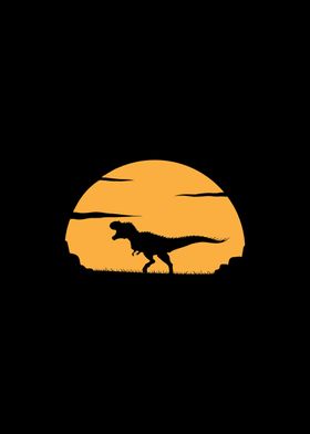 t rex sunset