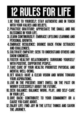 12 Rules For Life