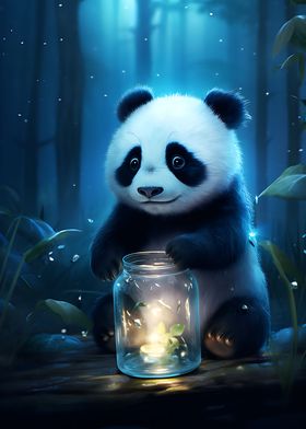 Cute Panda Bear Glow