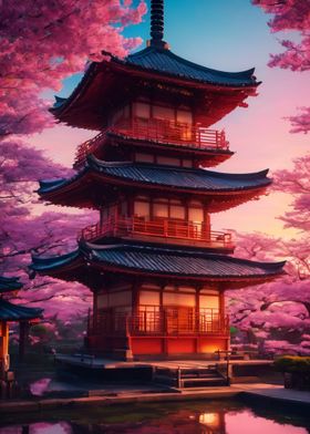 Japanese pagoda