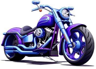 Surreal Chopper Motorcycle