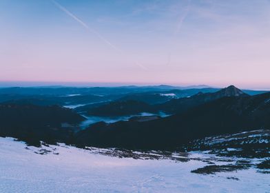 Snowy Blue Hour