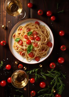 Tomatoes Pasta Parmesan