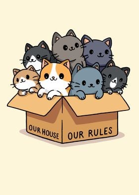 Our house our rules Cats