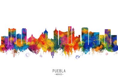 Puebla Mexico Skyline