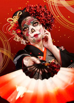 Japanese Catrina dancer