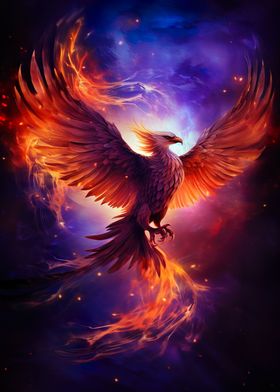 Mystical Phoenix Bird