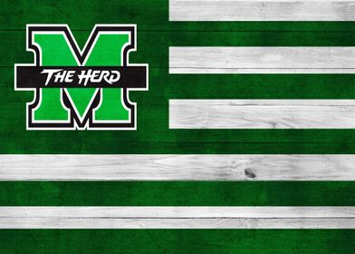 Marshall Football Flag